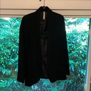 Mural open front boyfriend blazer with pockets